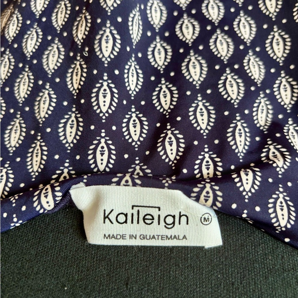 Kaleigh Adalia Knit Navy Patterned Jumpsuit - Picture 9 of 12